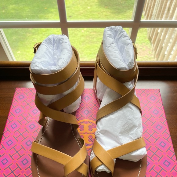 Tory Burch Patos Sandal Color Blond - Picture 1 of 6